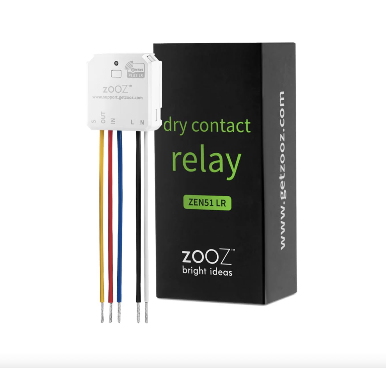 Zooz 700 Series Z-Wave Long Range Smart Relay ZEN51 | Installs Behind Wall Switch Or at The Light | Compatible with SmartThings, Hubitat, and Home Assistant | Z-Wave Hub Required (Sold Separately)