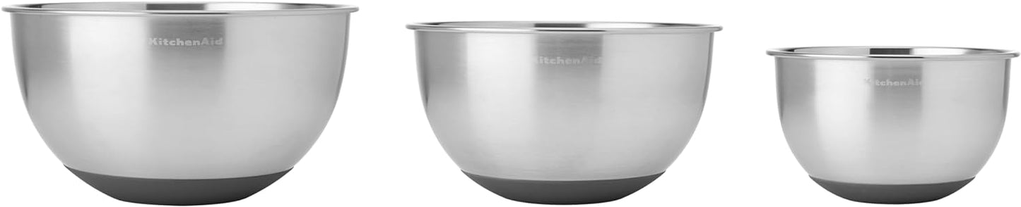 KitchenAid Stainless Steel Mixing Bowls, Set of 3