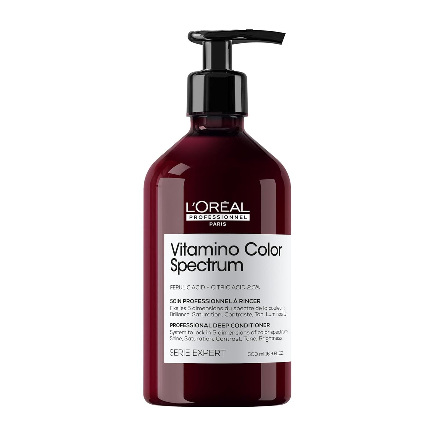 L'Oréal Professionnel Paris Vitamino Color Spectrum Deep Conditioner - Maintains Day 1 Vibrancy, Ultra High Glass Shine, Rich Vibrant Colors, Strengthens & Smoothens Hair, Color Toning Conditioner