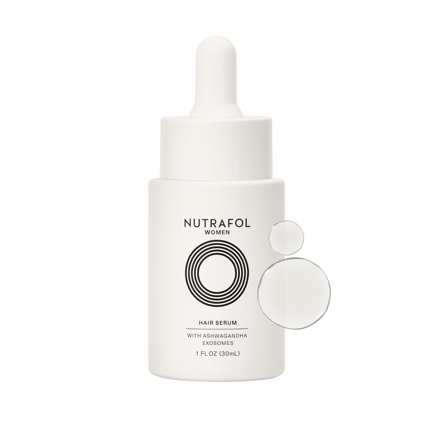 Nutrafol Women's Hair Serum, Supports Visibly Thicker and Stronger Hair, Vegan, Lightweight and Fast-Absorbing