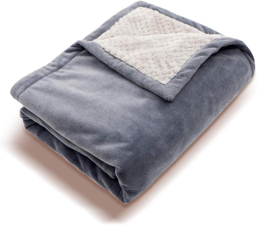 HP0810, Soft Fleece Portable QC2.0/3.0 USB Power Heating Throw, Shoulder Blanket, Temperature Setting Controller for Winter Traveling, Camping, Hiking or Wheelchair