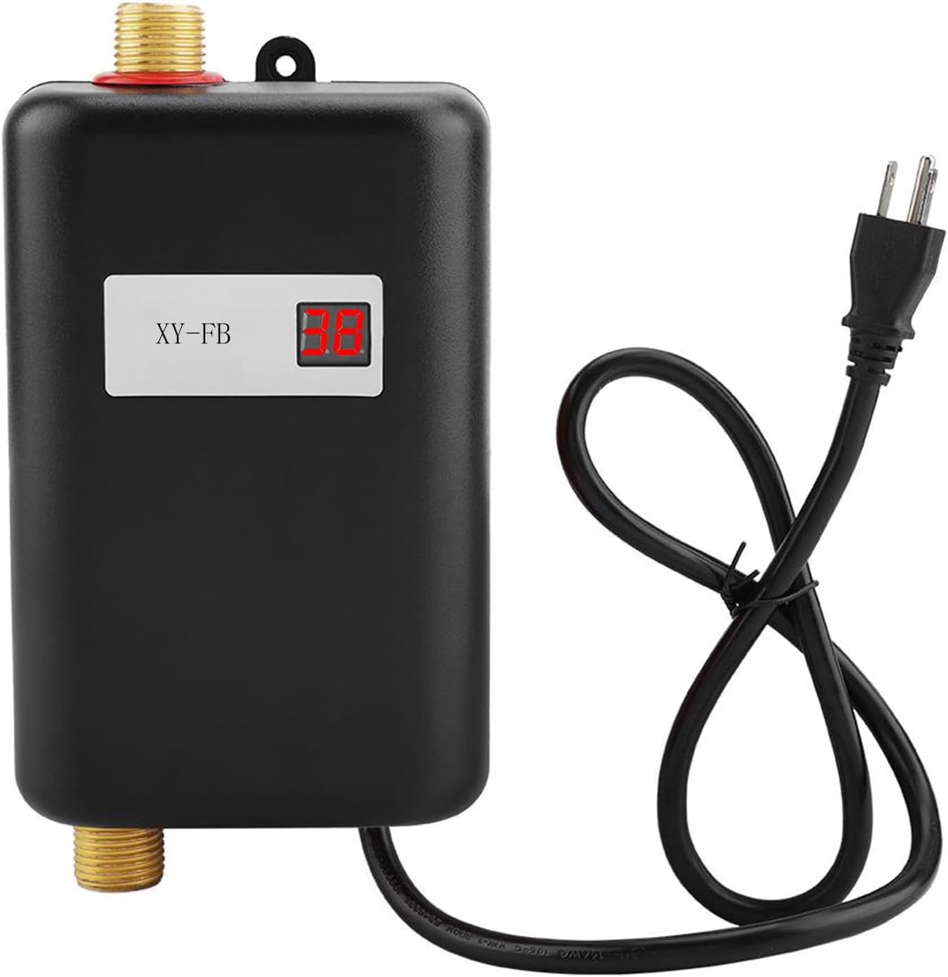 ZPSHYD Tankless Water Heater Electric, 110V 4500W Under Sink Water Heater Electric Instant Water Heater Hot Water Heater Electric Tankless Hot Water Heater for Kitchen and Bathroom (Black)