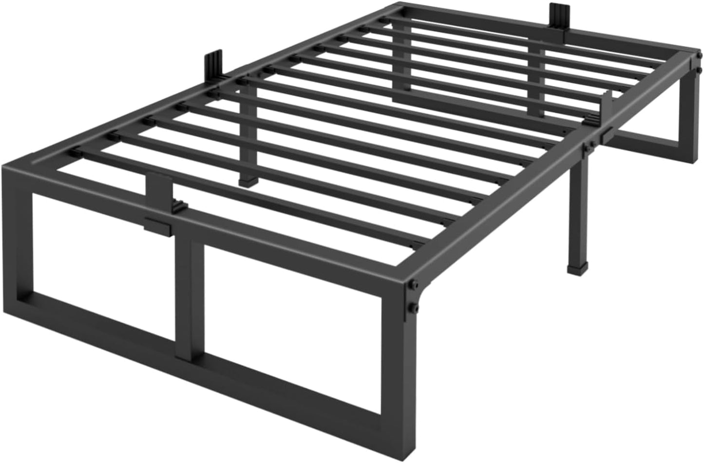 Yitong Angel Twin XL Size Bed Frame, 14 Inch Heavy Duty Support 3500 lbs Metal Platform, No Box Spring Needed\/Noise Free\/Non-Slip\/Steel Slat Support\/Easy Assembly