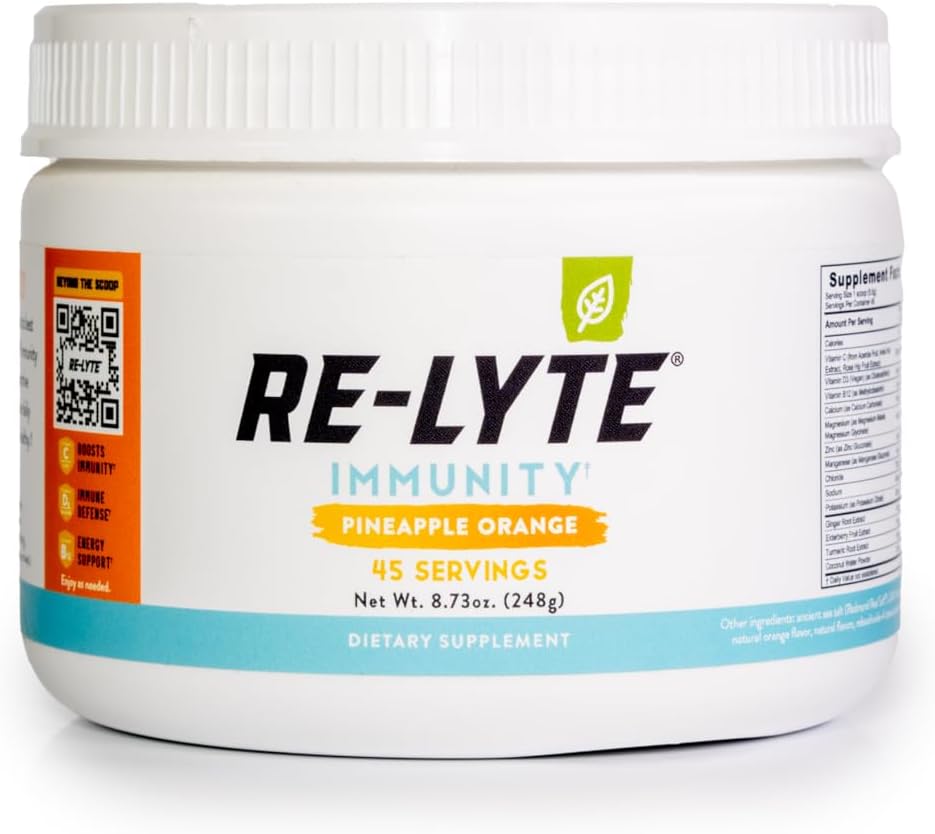 REDMOND Re-Lyte Immunity, Multivitamin Supplement Mix (Pinapple Orange)