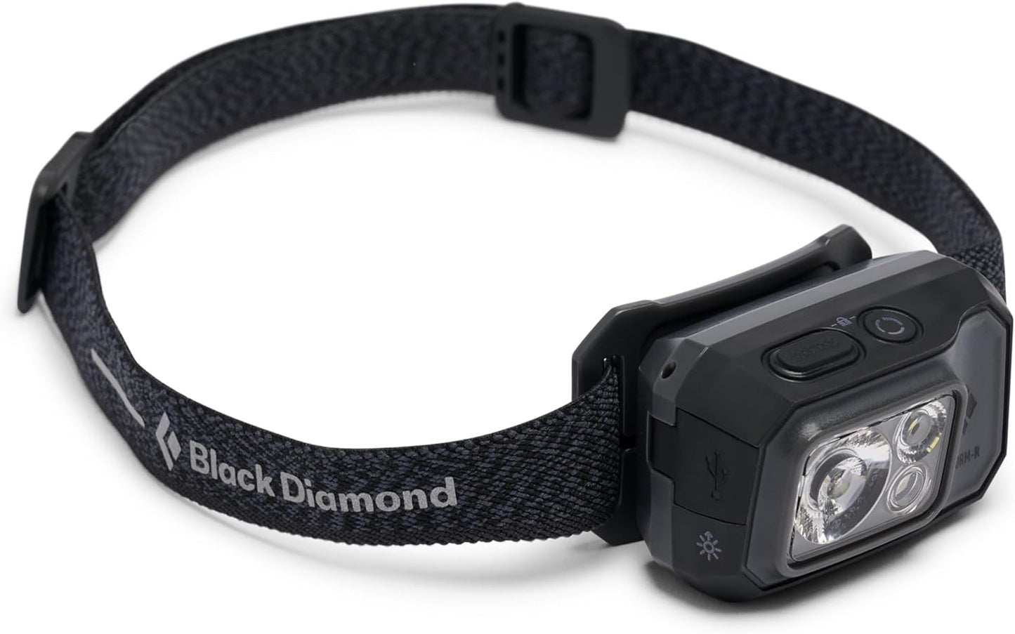 BLACK DIAMOND Storm 500-R Rechargeable LED Headlamp, Waterproof and Dimmable for Camping, Hiking, Running, Hunting, Work with Red Light Headlamp Mode, Graphite