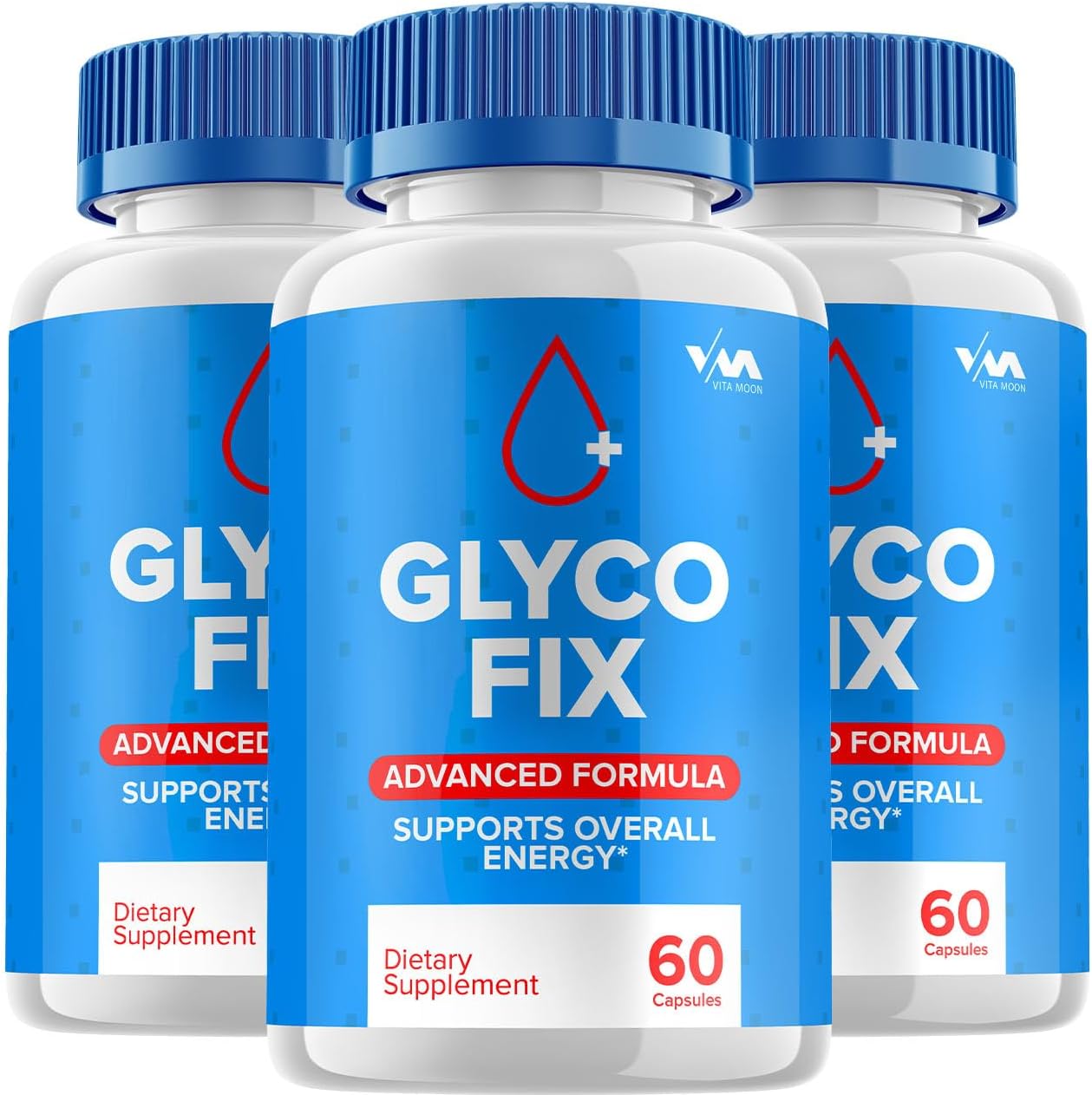(3 Pack) Glyco Fix Healthy Vitamin Support Supplement, Gluco Fix Capsule - Advanced Formula Gluco Fix, Glyco Fix Maximum Strength Reviews, 180 Capsules