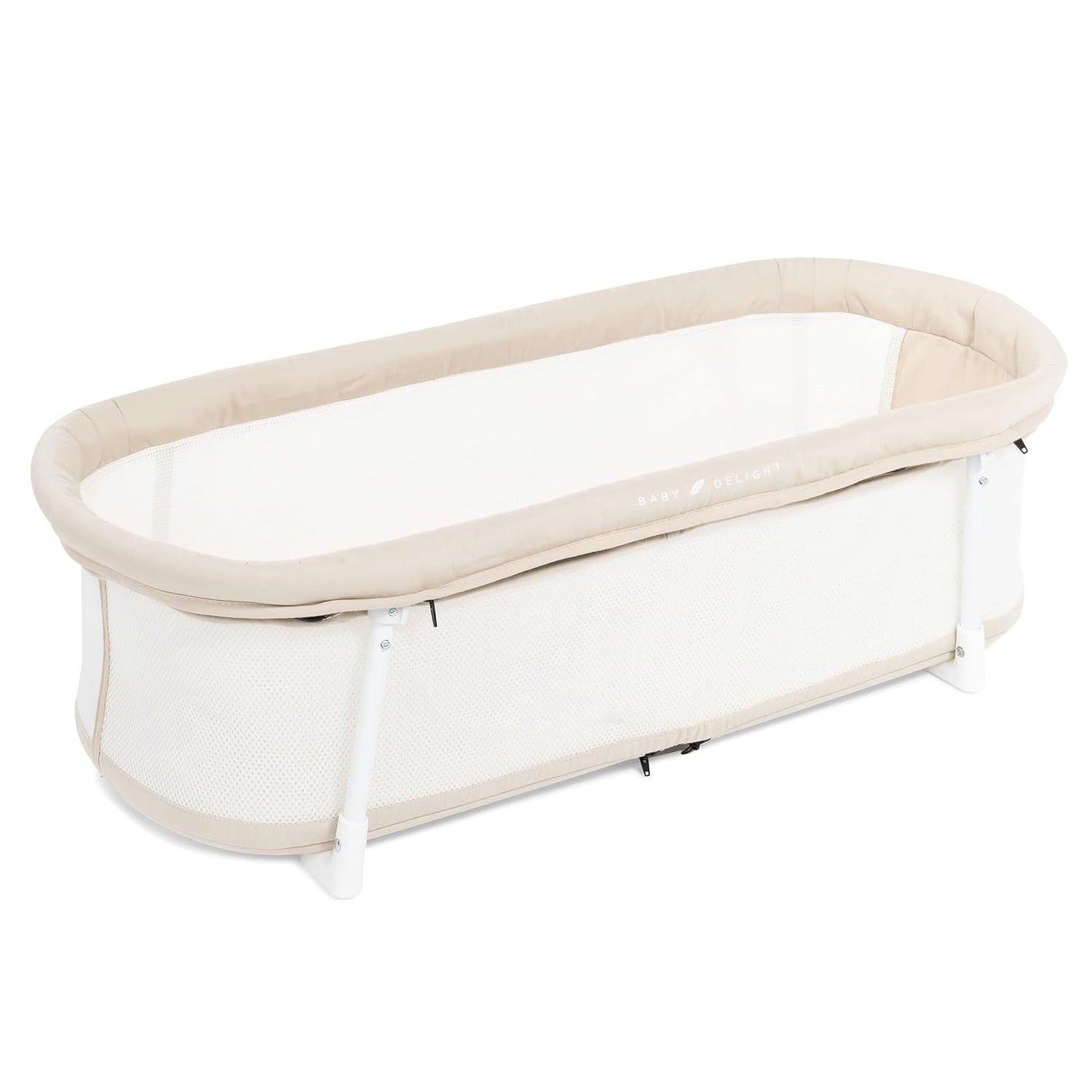 Baby Delight Snuggle Nest Bassinet, Portable Baby Bed, for Infants 0 \u2013 5 Months, Organic Oat