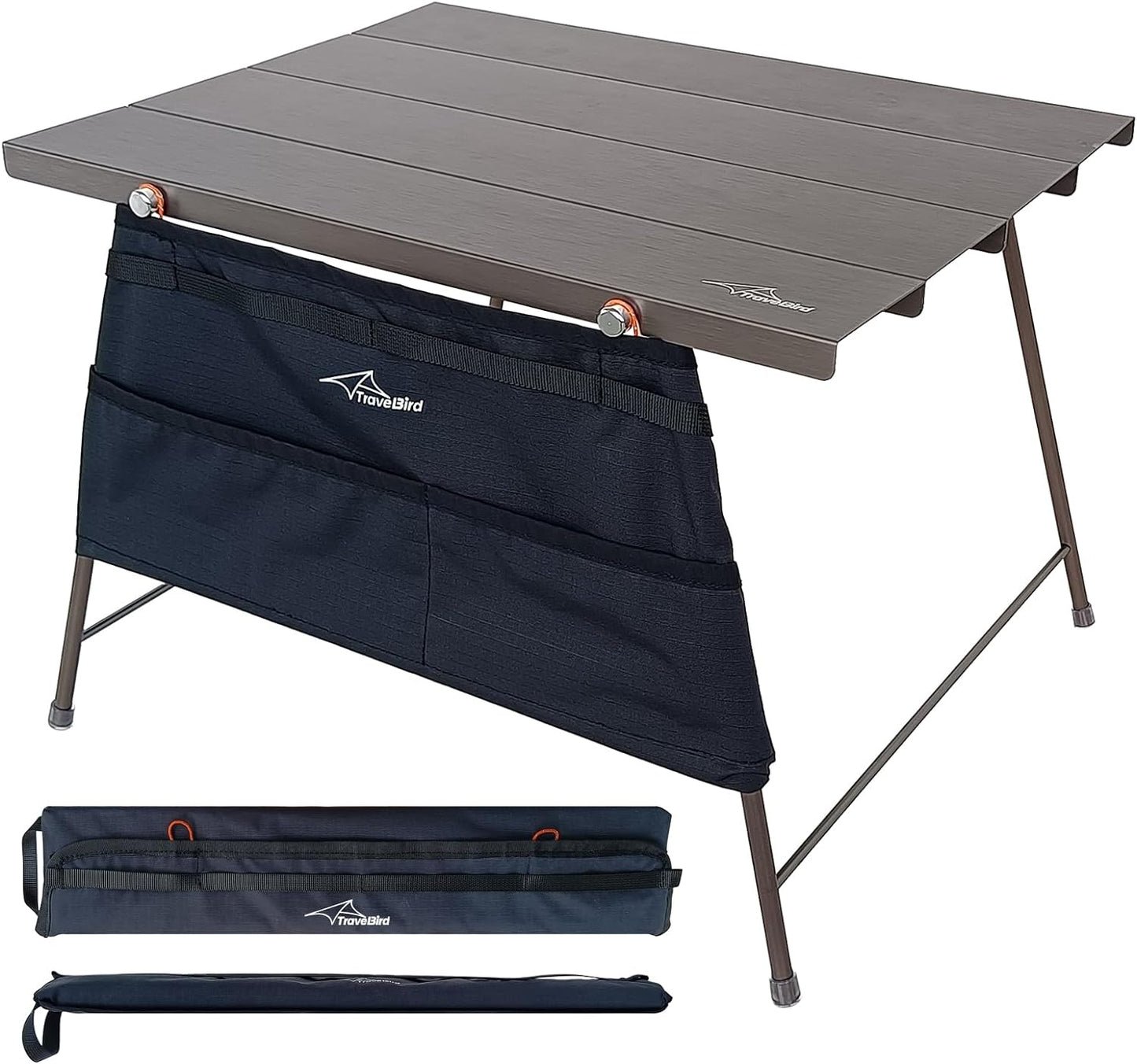 Flexifold Ultralight Aluminum Camping Table, Portable Folding Camping Table, Small Outdoor Side Table with Carry Bag for Outdoor Cooking, Picnic, Camp, Beach, Travel