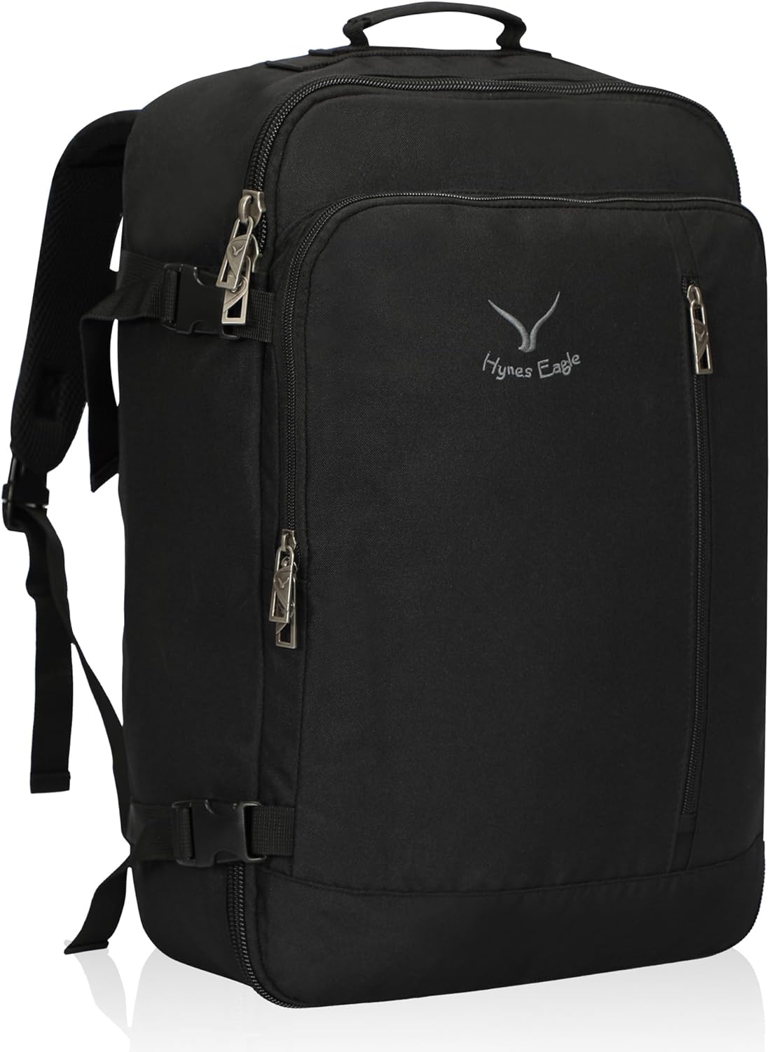 Hynes Eagle Carry on Backpack 38L Large Travel Backpack for Women Flight Approved Weekender Bag Laptop Backpack Men 15 inches Black 2023