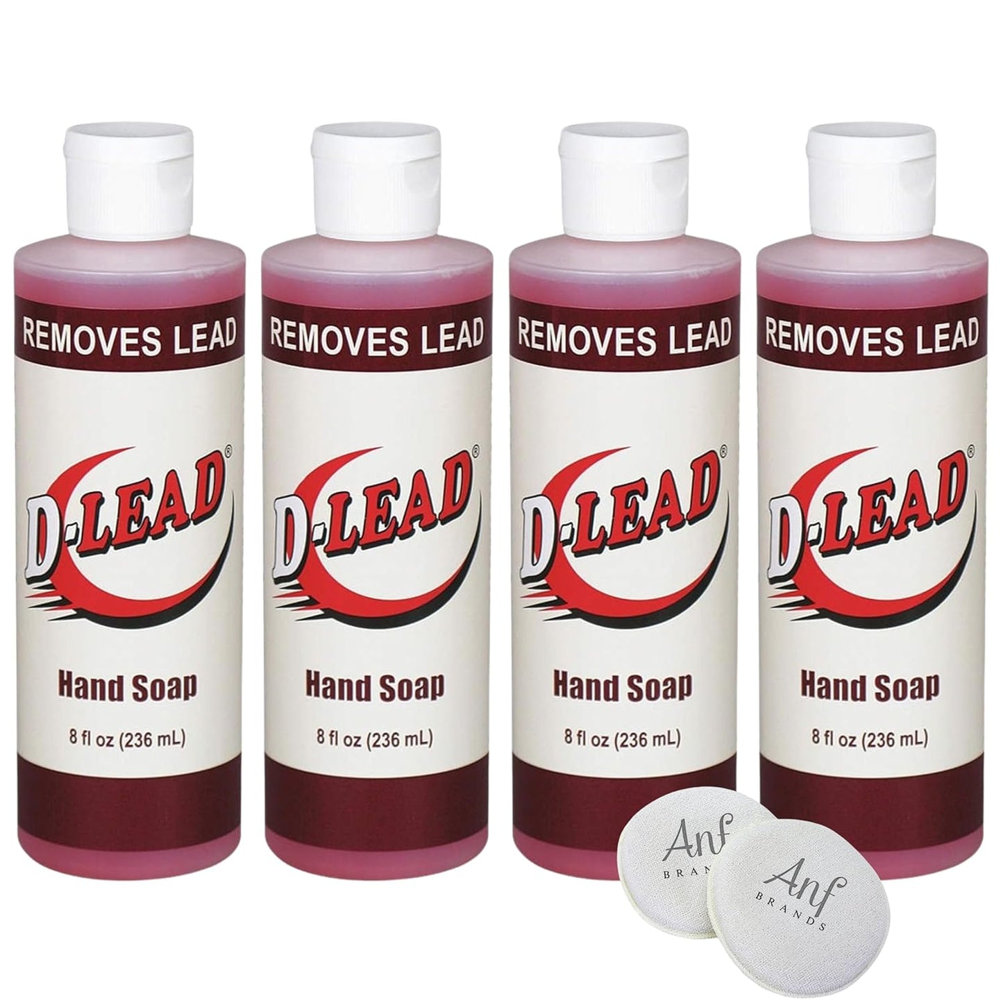 (4 Pack) - D-Lead Hand Soap, 8 Oz Bottles, Honey Almond Scent Spill Pads (4222ES)