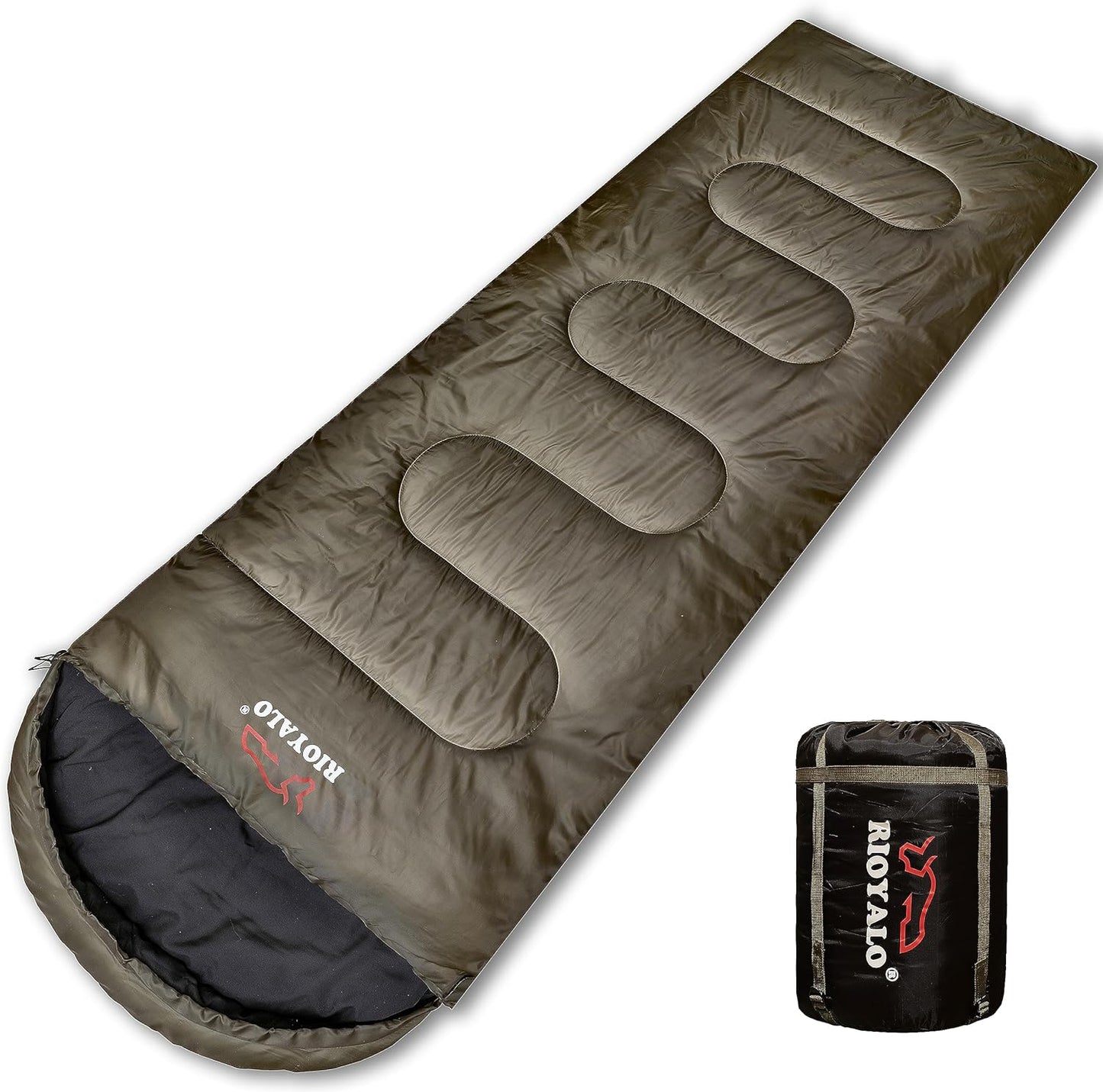 0 Degree Sleeping Bags for Adults Cold Weather | Big and Tall 4 Season Winter Camping Sleeping Bag w. Compression Sack for Youth Hiking Backpacking | Portable Waterproof | XL Up to 6 ft 10 in
