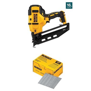 DEWALT 16-Gauge 2-1/2 Inch Finish Nails & Cordless Finish Nailer Bundle
