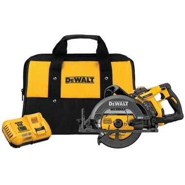 DEWALT FLEXVOLT 60V MAX 7-1/4 Worm Drive Style Saw (9.0Ah Battery) Kit