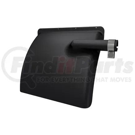 Fleet Engineers 034-00732 - Truck Quarter Fender - Black Poly, Aerodynamic Style, No Top Flap