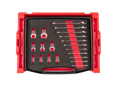 Tekton Angle Head and Crowfoot Wrench Set, Drawer, 20 Piece (1/4-3/4 Inch)