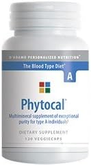 D'Adamo Personalized Nutrition, Phytocal, for Blood Type A, 120 Veggie Caps by D'Adamo Personalized Nutrition