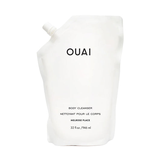 OUAI Body Cleanser Refill, Melrose Place - Foaming Body Wash with Jojoba Oil and Rosehip Oil to Hydrate, Nurture, Balance, Soften Skin - Paraben, Phthalate and Sulfate Free Skin Care (32 Fl Oz)