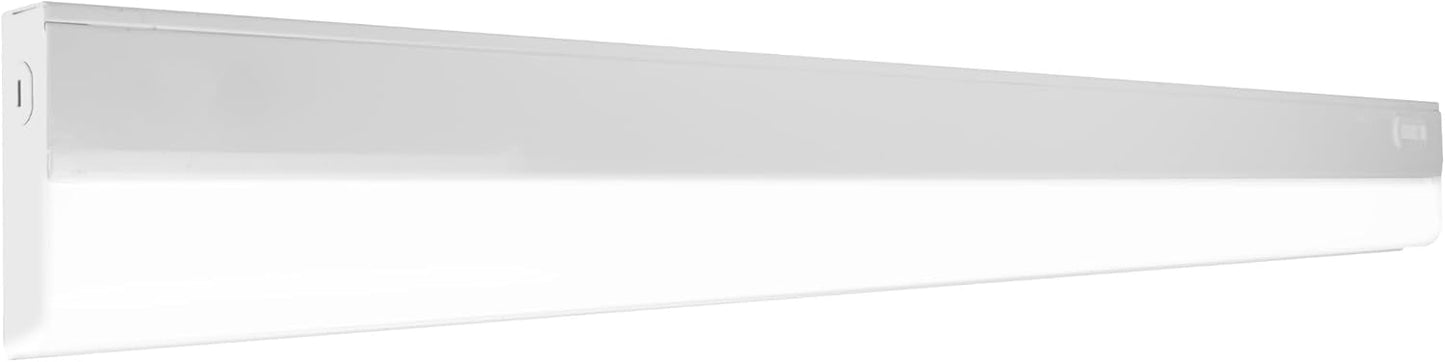 NICOR Lighting 33\u201D LED Direct Wire Under Cabinet Light - Undercounter LED Lights for Kitchen - Selectable CCT 2700K-5000K, 952-1008 Lumens, 14W - UCB Series Hardwired Under Cabinet Lighting