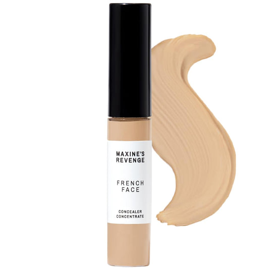 Maxine's Revenge FRENCH FACE Concealer Concentrate | Hydrate and Blur | Conceal and Highlight with Lightweight Full-Coverage LIGHT BEIGE