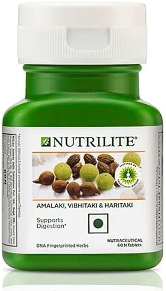 NUTRILITE - Amalaki ,Vibhitaki, Haritaki 60 N Tablets and stylish hair/head band [ASSORTED] - COMBO