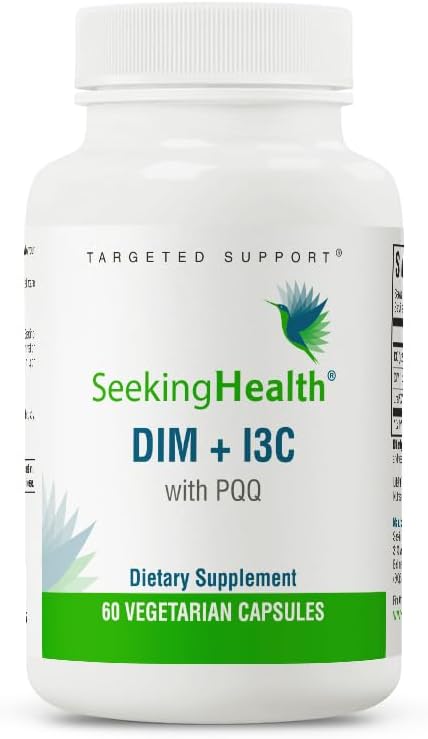 Seeking Health DIM & I3C - Support Healthy Liver Metabolism of Estrogen - Formula with DIM & I3C to Support Healthy Cellular Response - 400 mg, 60 Capsules