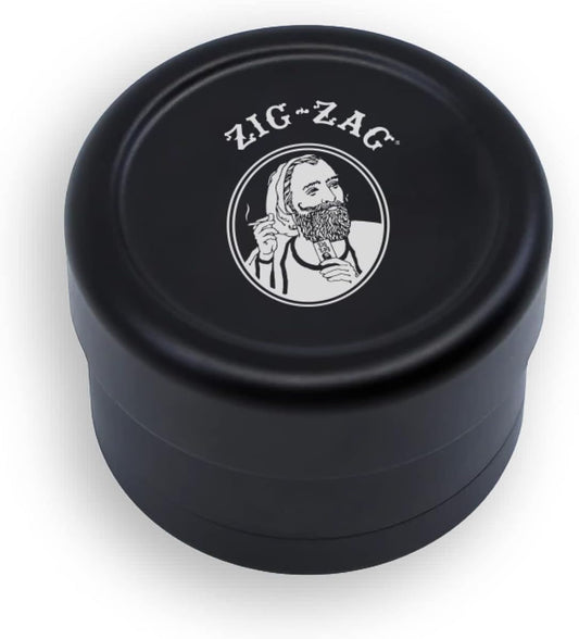 Zig-Zag 3-Piece Herb & Spice Grinder - 2.5" Flower Mill - CNC Machined Aircraft-Grade Aluminum, Anodized Finish, Magnetic connect