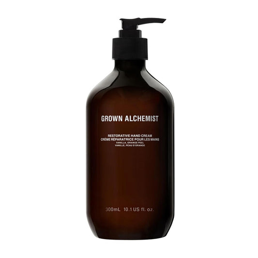 Grown Alchemist Restorative Hand Cream. Vanilla and Orange Peel. Non-Greasy Moisturizer to Soothe & Soften Hands, 10.1 Ounce (300 mL)