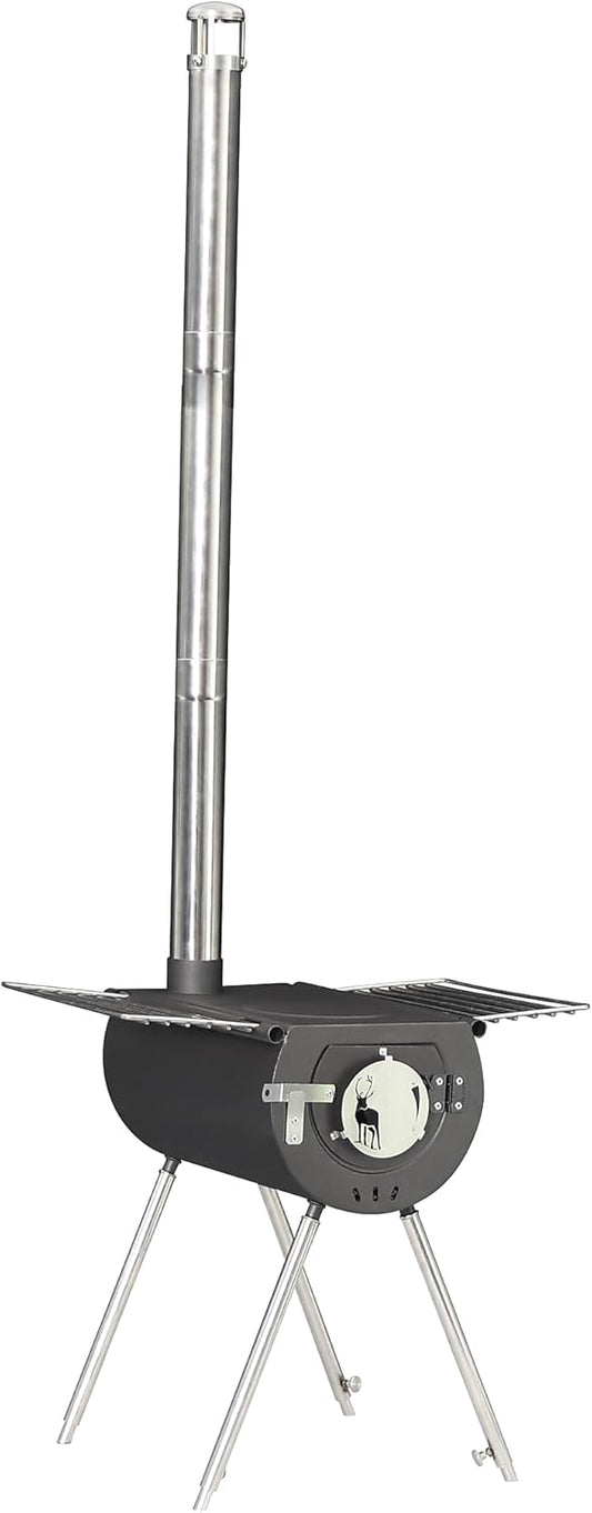 US Stove CCS14 Caribou Backpacker Portable Camp Stove - 14 Inch, Black, Small