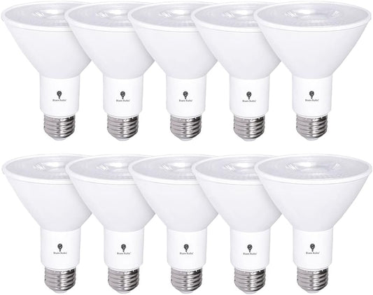 10 Pack PAR30 Outdoor LED Flood Light Bulb 12W 100 Watt Equivalent 900 Lumens Dimmable Waterproof E26 3000K Warm White LED Flood Light Bulbs for Security Led Spotlight Bulb Led Recessed Light Bulbs