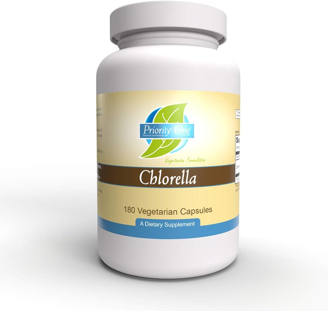 Priority One Vitamins Chlorella 180 Vegetarian Capsules Healthy Immune System Support*