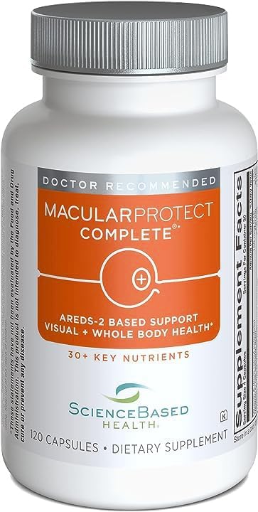 MacularProtect Complete All-In-One AREDS 2 Vitamin & Mineral Supplement and Whole Body Multinutrient - Protects Macular and Whole Body Health -120 Capsules