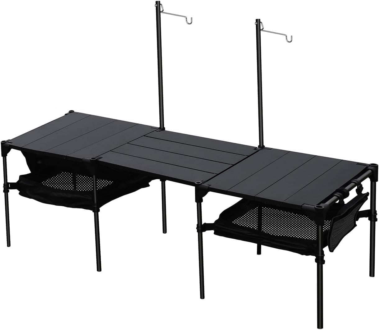 AnYoker Camping Tent Table Picnic Beach Portable Folding Table Including One Carry Bag Fold Up Outdoor Side Table (S Set)