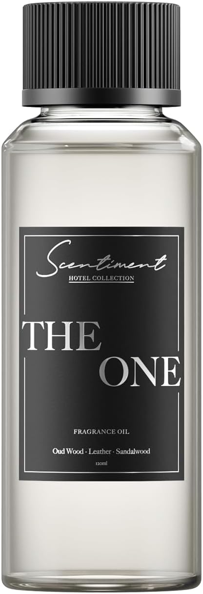 Scentiment - The One Hotel Diffuser Oil | Aromatherapy Fragrance Inspired by 5-Star Hotels | Notes of Cardamom, Leather, Lemon with Cinnamon & Sandalwood (120ml, The One) (120ml, The One)