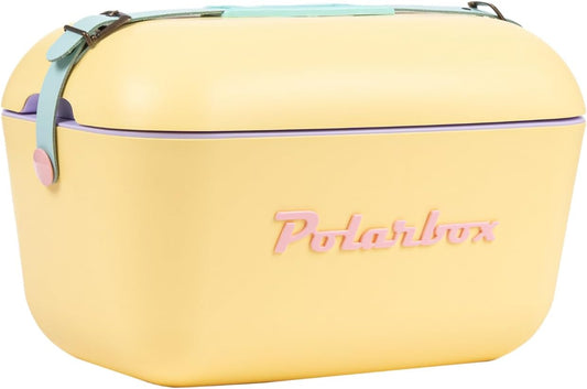 Polarbox Portable Cooler - Mini Cooler 12L, Beach Cooler, Small Portable Cooler, Vintage Cooler, Adjustable Handle, Polarbox Cooler, Mini Portable Cooler, Camping Cooler