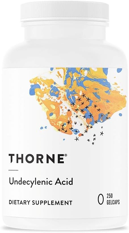 THORNE Undecylenic Acid (Formerly Formula SF722) - 250 mg of Undecylenic Acid - for a Healthy Balance of Gut & Vaginal Flora* - Gluten Free - 250 Gelcaps - 50 Servings
