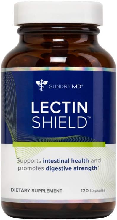 Gundry MD® Lectin Shield™ Intestinal Health Support and Digestive Strength Supplement, 120 Count