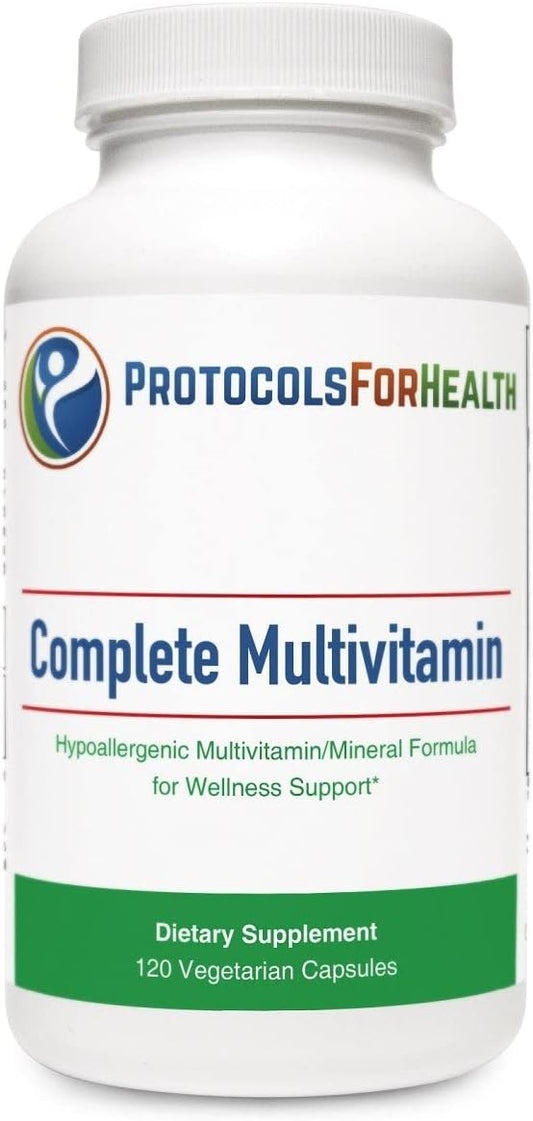 Complete Multivitamin Dietary Supplement - for Wellness Support, 120 Veg Capsules