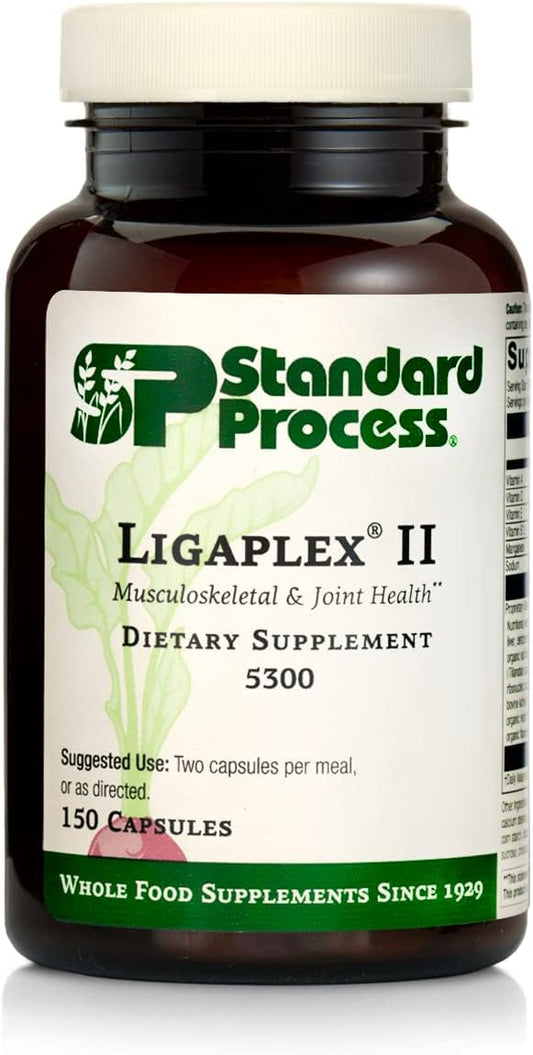 Standard Process Ligaplex II - Joint & Bone Support - Manganese Supplement with Vitamin B12, A & D - Skeletal System & Joint Support Supplement - 150 Capsules