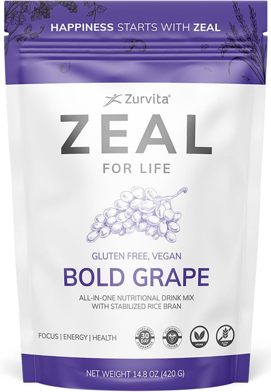 Zurvita Zeal for Life 30-Day Wellness Bag, 420 Grams, Bold Grape