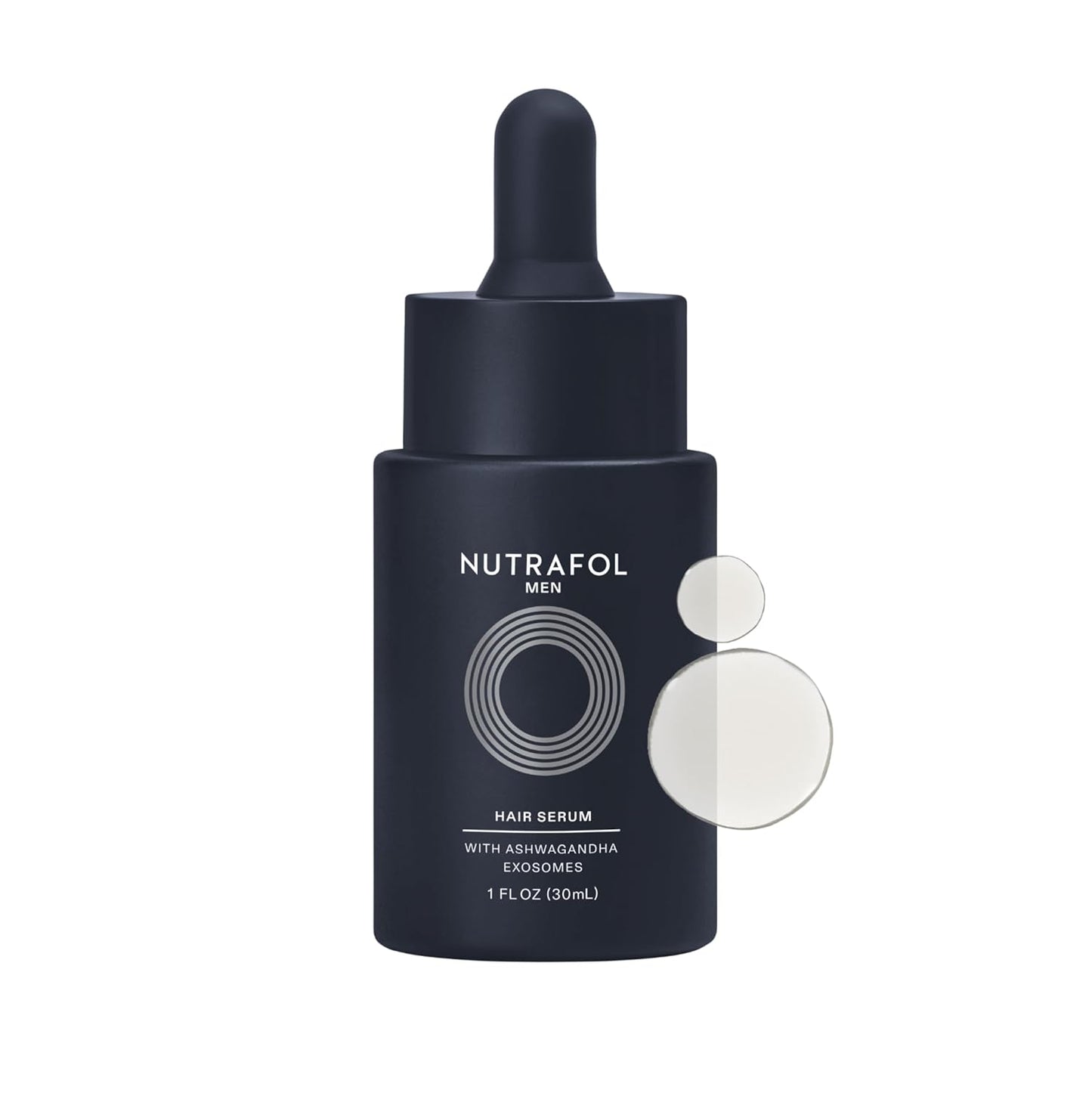 Nutrafol Men's Hair Serum, Clinically Tested to Support Visibly Thicker Hair & Scalp Coverage, Lightweight & Non-Greasy, for Daily Use- 30mL, 1 Bottle