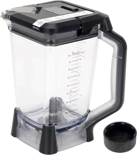 Replacement Pitcher 72 oz XL and Locking Lid Set Compatible with Ninja Blender Professional, 72oz Crushing for Ninja BL660, BL740, BL660W BL660WM BL663 BL663CO BL740C