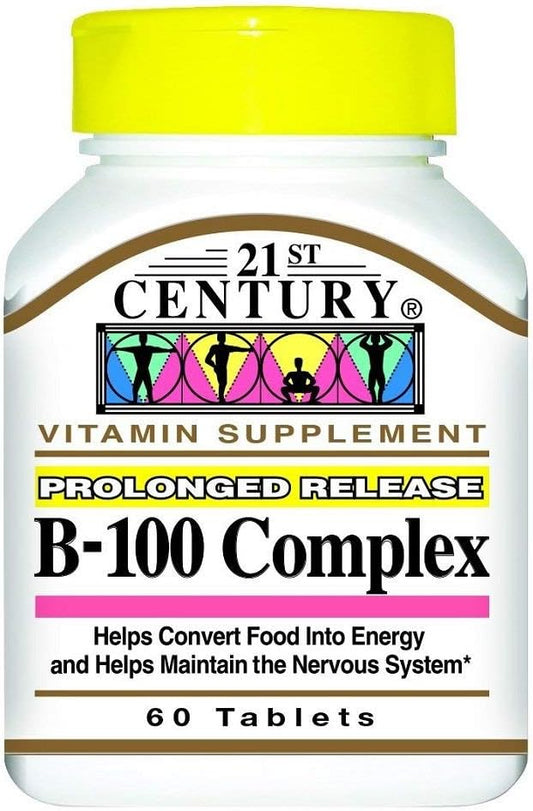 21st Century Vitamin B-100 Complex 60 Count (4 Pack)