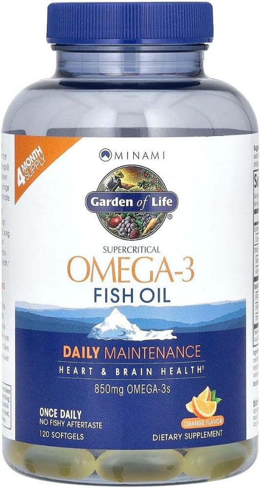 Garden Of Life, Minami Omega-3 Orange, 120 Count