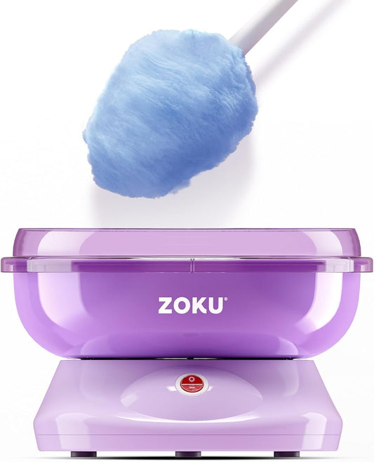 ZOKU Cotton Candy Machine, Includes 10 Paper Cones, Enjoy Homemade Treats in Minutes