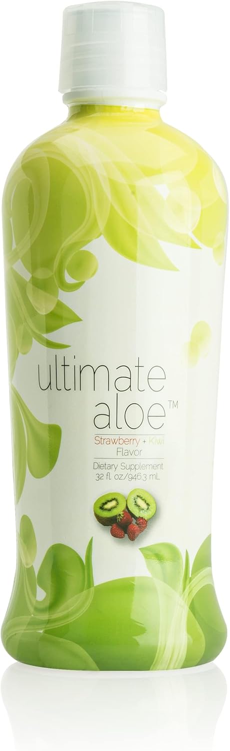 Strawberry Kiwi Flavor, Healthy Digestive Tract, Strong Immune System, Nutrient Absorption, Promotes Normal Healing | Ultimate Aloe by Market America (16 Servings)