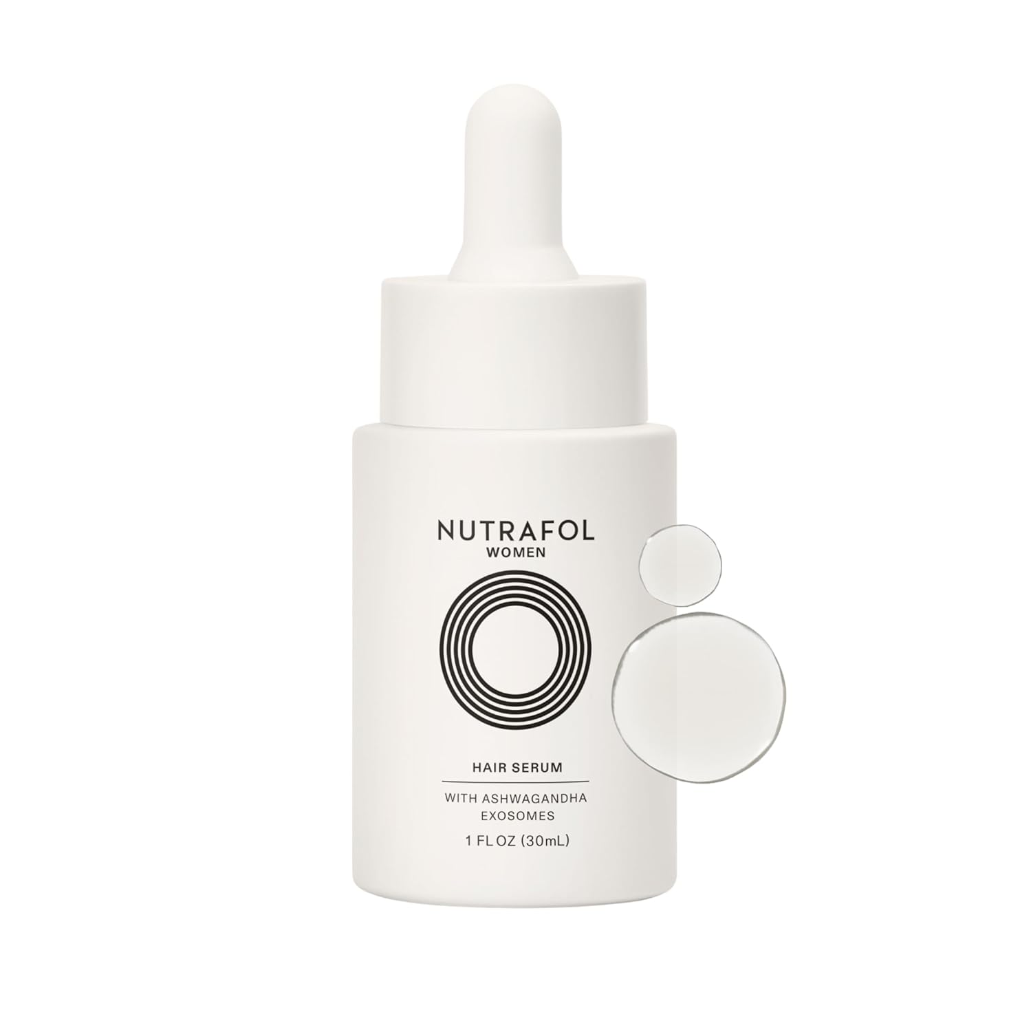 Nutrafol Women's Hair Serum, Supports Visibly Thicker and Stronger Hair, Vegan, Lightweight and Fast-Absorbing
