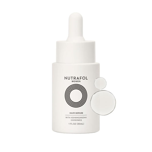 Nutrafol Women's Hair Serum, Supports Visibly Thicker and Stronger Hair, Vegan, Lightweight and Fast-Absorbing