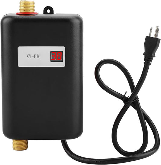 ZPSHYD Tankless Water Heater Electric, 110V 4500W Under Sink Water Heater Electric Instant Water Heater Hot Water Heater Electric Tankless Hot Water Heater for Kitchen and Bathroom (Black)