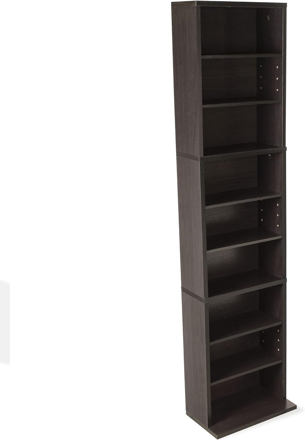Atlantic Summit Media Storage Cabinet \u2013 Protects & Organizes Prized Music, Movie, Video Games or Memorabilia Collections, PN 74735727 in Espresso