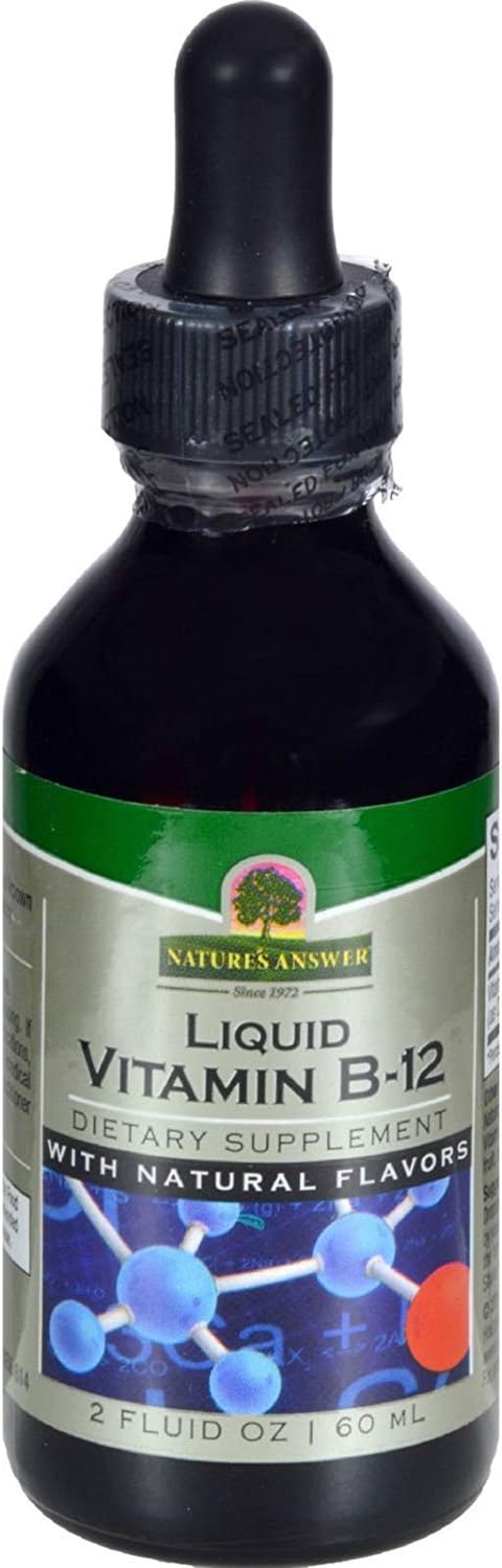 Natures Answer Liquid Vitamin B-12 - with Natural Flavors - 2 fl oz (Pack of 2)